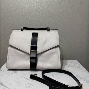 Elegant White and Black Kate Spade Handbag